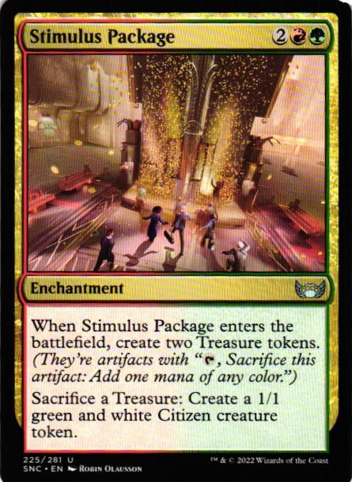 Stimulus Package Uncommon 225/281 Streets of New Capenna (SNC) Magic the Gathering