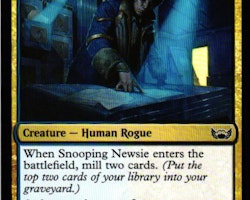Snooping Newsie Common 222/281 Streets of New Capenna (SNC) Magic the Gathering