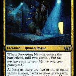 Snooping Newsie Common 222/281 Streets of New Capenna (SNC) Magic the Gathering