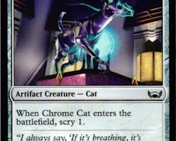 Chrome Cat Common 236/281 Streets of New Capenna (SNC) Magic the Gathering
