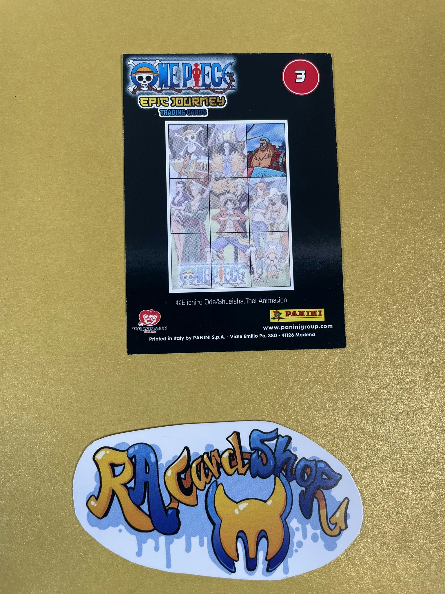Franky Epic Journey 3 Trading Cards Panini One Piece