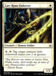 Law-Rune Enforcer Common 020/264 War of the Spark (WAR) Magic the Gathering