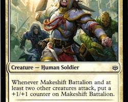 Makeshift Battalion Common 022/264 War of the Spark (WAR) Magic the Gathering