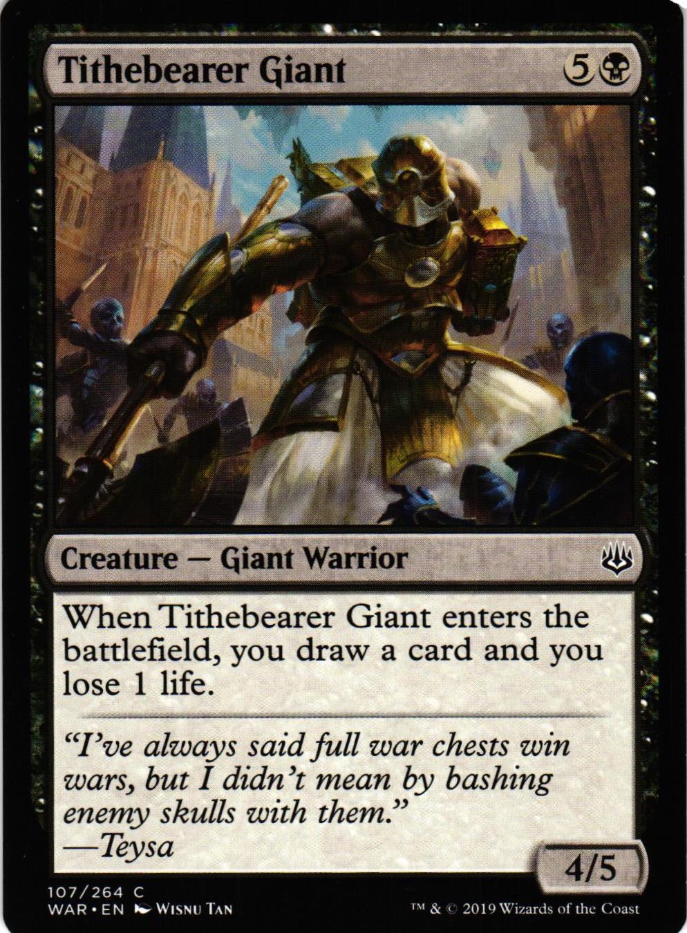 Tithebearer Giant Common 107/264 War of the Spark (WAR) Magic the Gathering