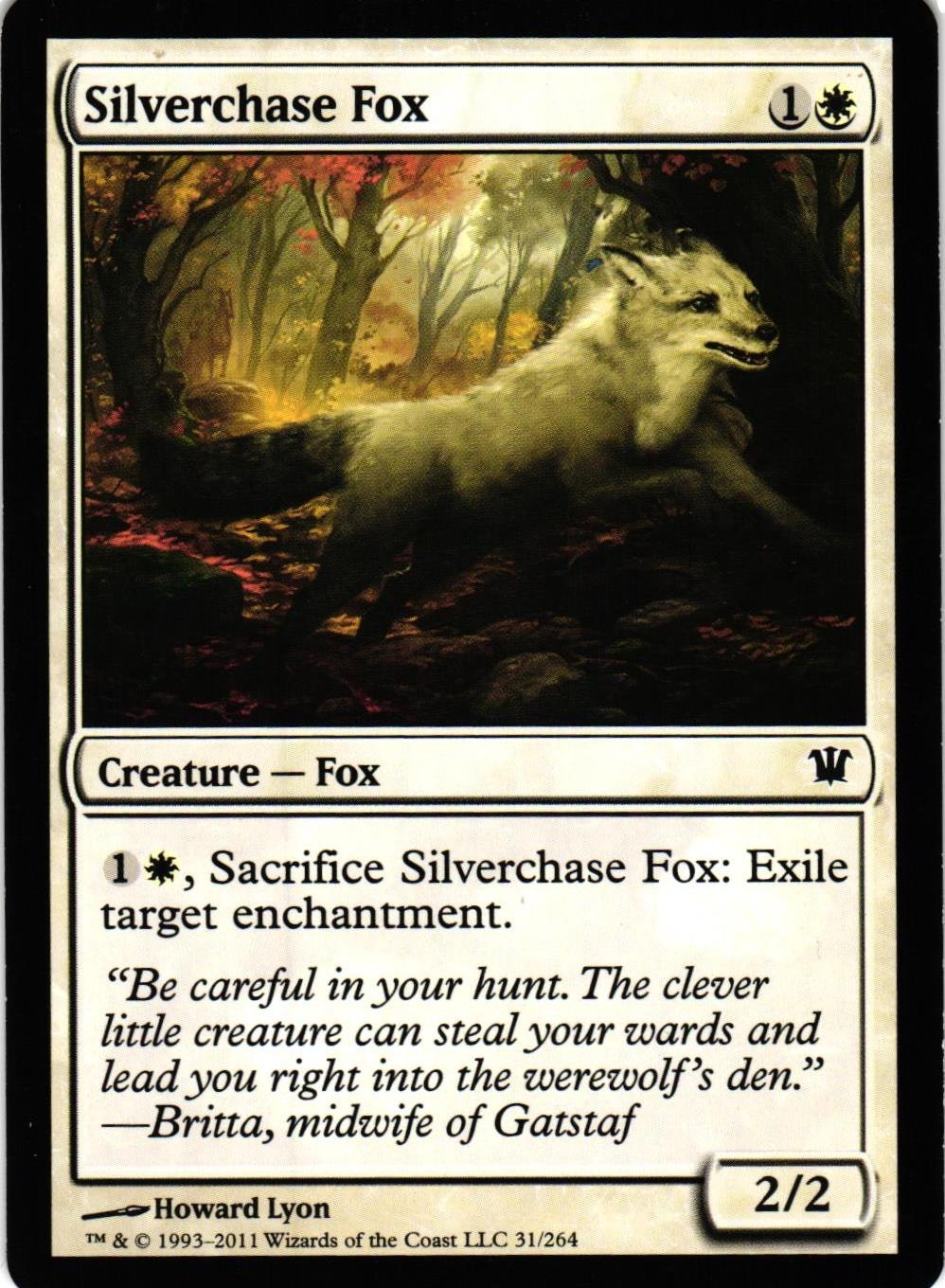 Silverchase Fox Common 31/264 Innistrad Magic the Gathering