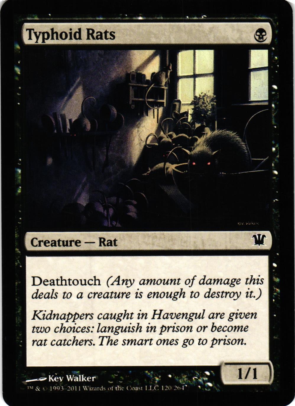 Typhoid Rats Common 120/264 Innistrad Magic the Gathering