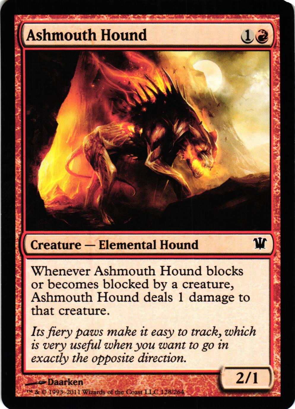 Ashmouth Hound Common 128/264 Innistrad Magic the Gathering