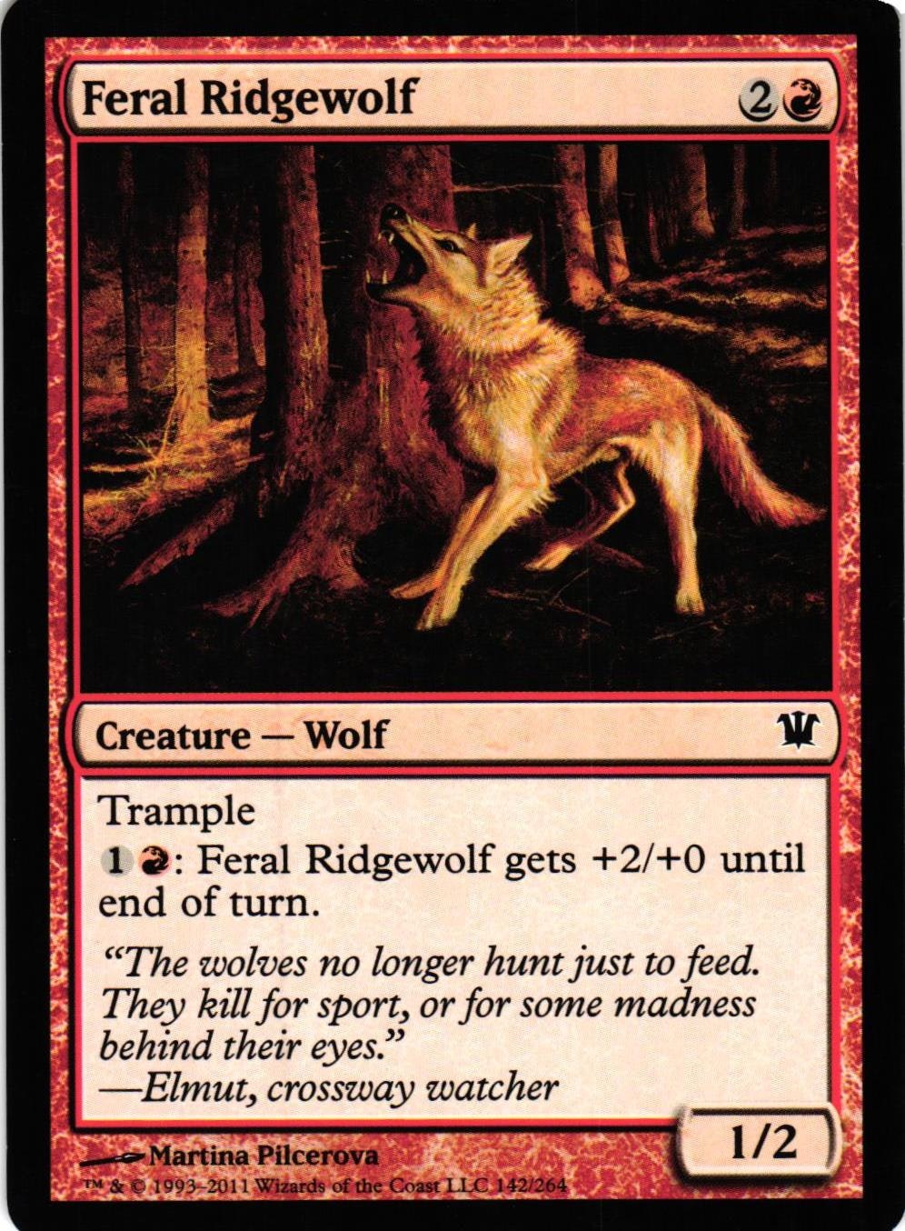 Feral Ridgewolf Common 142/264 Innistrad Magic the Gathering