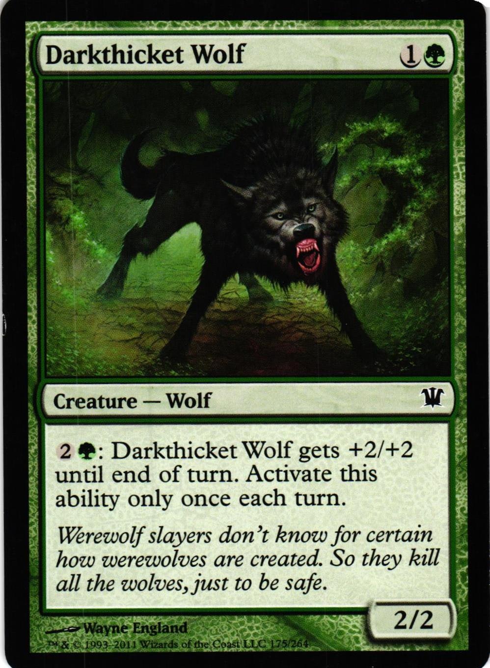 Darkthicket Wolf Common 175/264 Innistrad Magic the Gathering