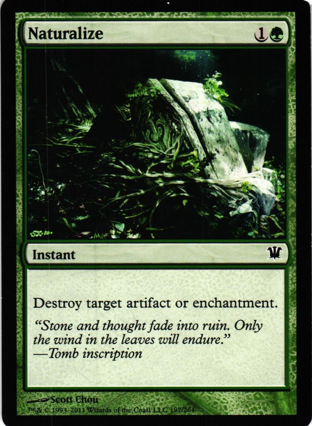 Naturalize Common 197/264 Innistrad Magic the Gathering