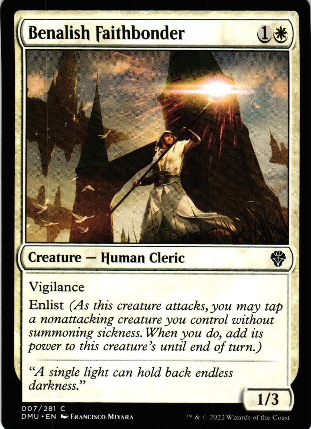 Benalish Faithbonder Common 007/281 Dominaria United (DMU) Magic the Gathering