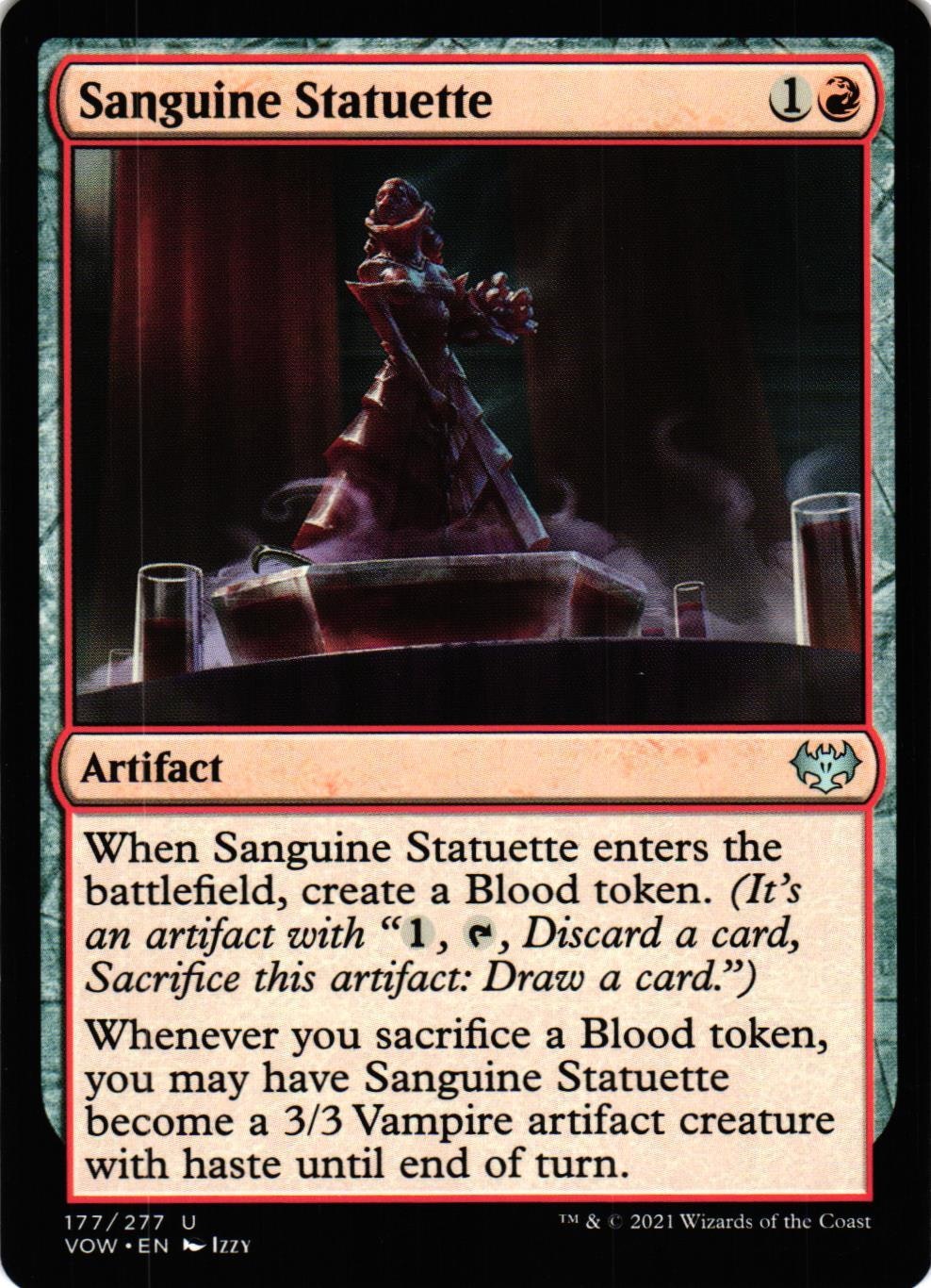 Sanguine Statuette Uncommon 177/277 Innistrad: Crimson Vow (VOW) Magic the Gathering