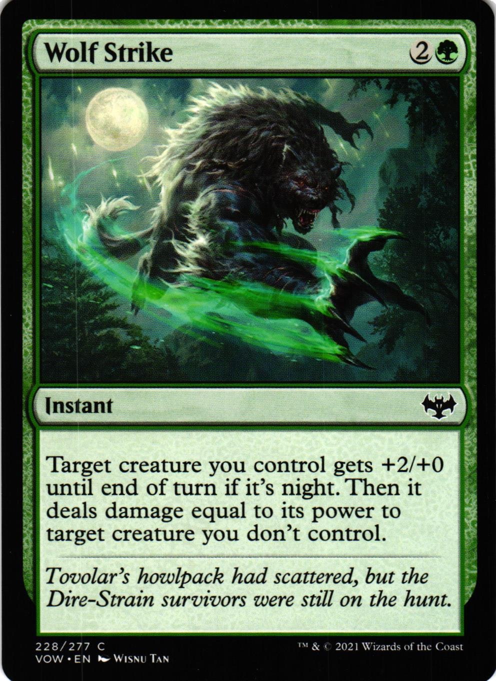 Wolf Strike Common 228/277 Innistrad: Crimson Vow (VOW) Magic the Gathering