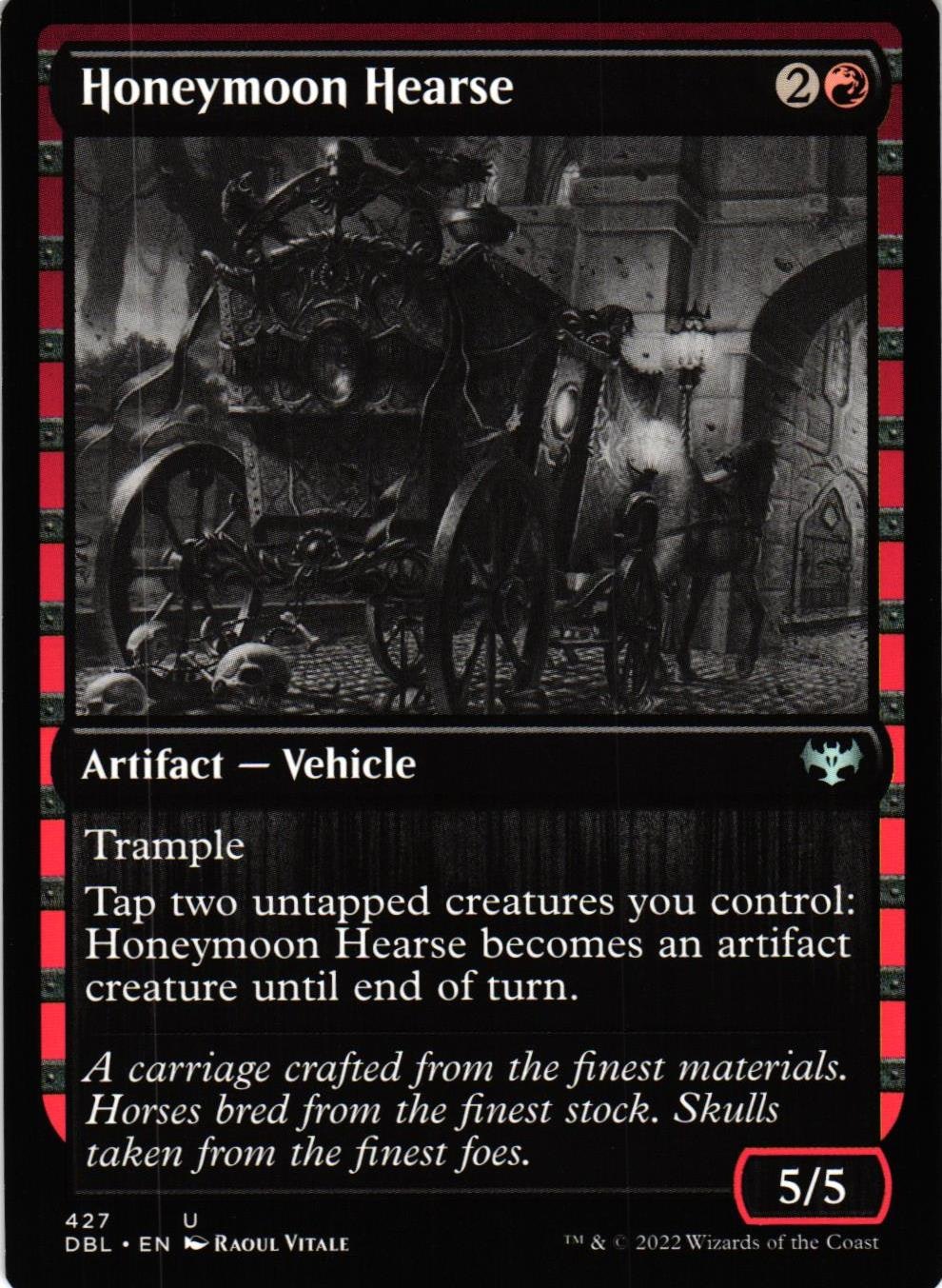 Honeymoon hearse Uncommon 427 Innistrad: Double Feature (DBL) Magic the Gathering