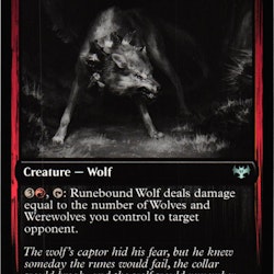 Runebound Wolf Uncommon 443 Innistrad: Double Feature (DBL) Magic the Gathering