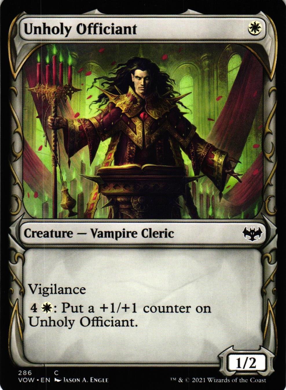 Unholy Officiant Common 286 Innistrad: Crimson Vow (VOW) Magic the Gathering