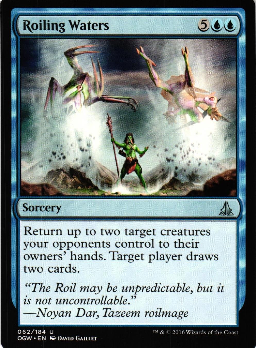 Roiling Waters Uncommon 062/184 Oath of the Gatewatch (OGW) Magic the Gathering