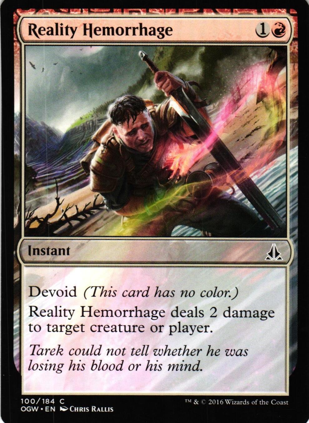 Reality Hemorrhage Common 100/184 Oath of the Gatewatch (OGW) Magic the Gathering