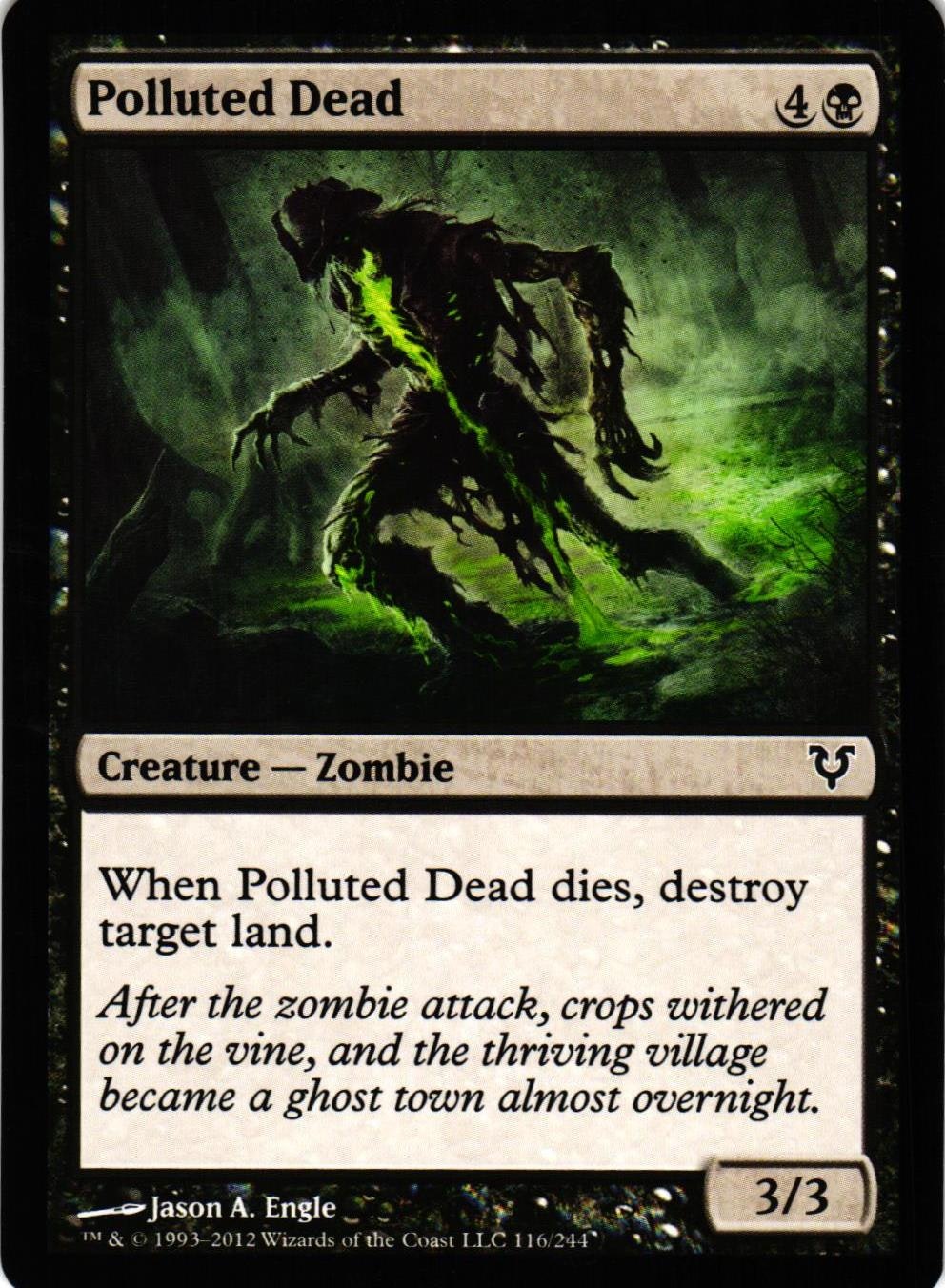 Polluted Dead Common 116/244 Avacyn Restored (AVR)Magic the Gathering