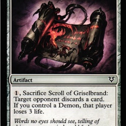 Scroll of Griselbrand Common 221/244 Avacyn Restored (AVR) Magic the Gathering