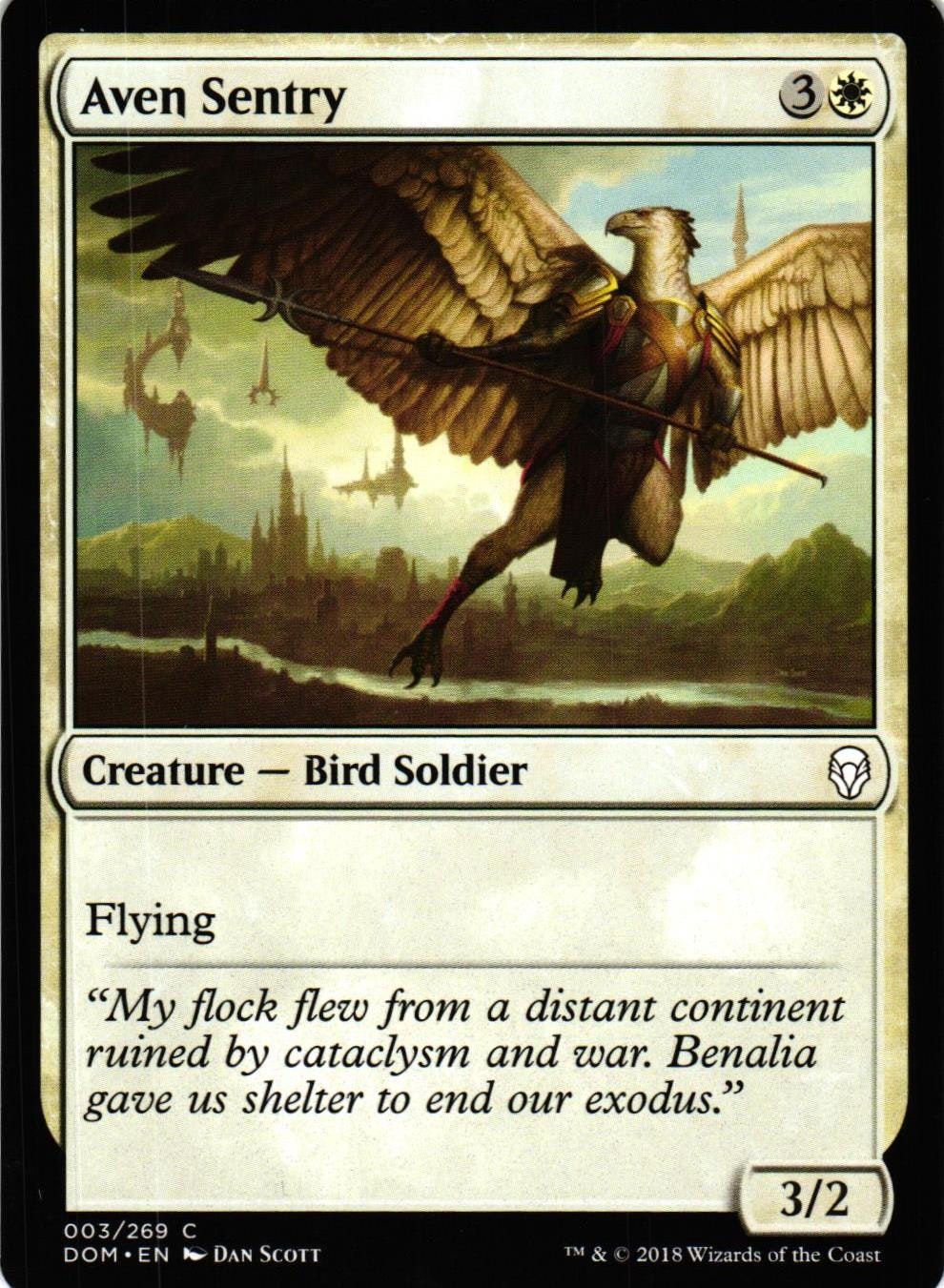 Aven Sentry Common 003/269 Dominaria (DOM) Magic the Gathering