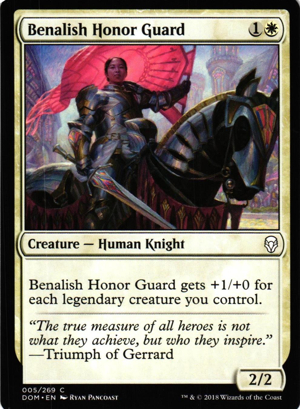 Benalish Honor Guard Common 005/269 Dominaria (DOM) Magic the Gathering