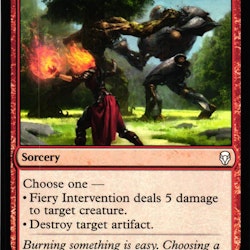 Fiery Intervention Common 118/269 Dominaria (DOM) Magic the Gathering