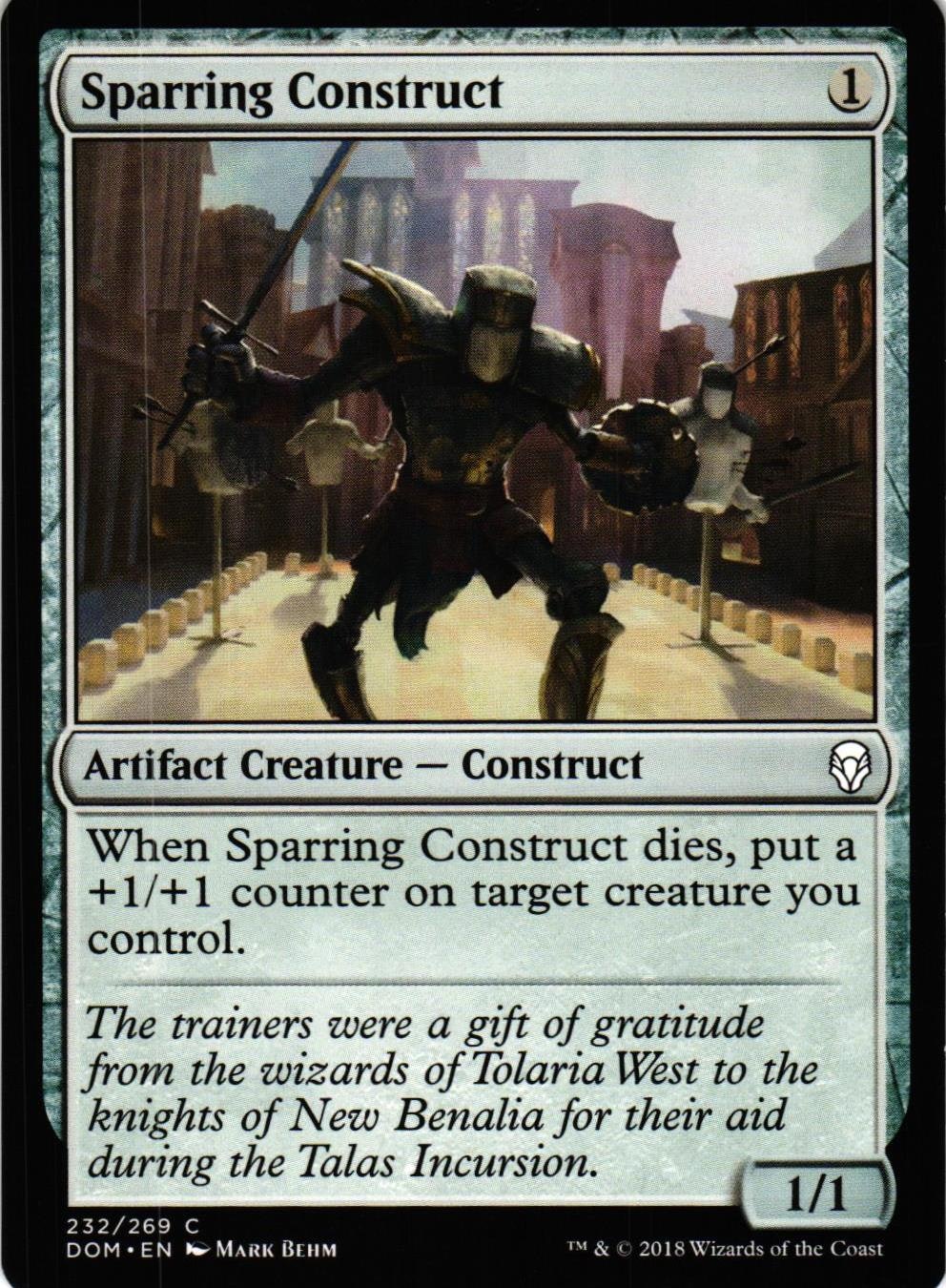 Sparring Construct Common 232/269 Dominaria (DOM) Magic the Gathering