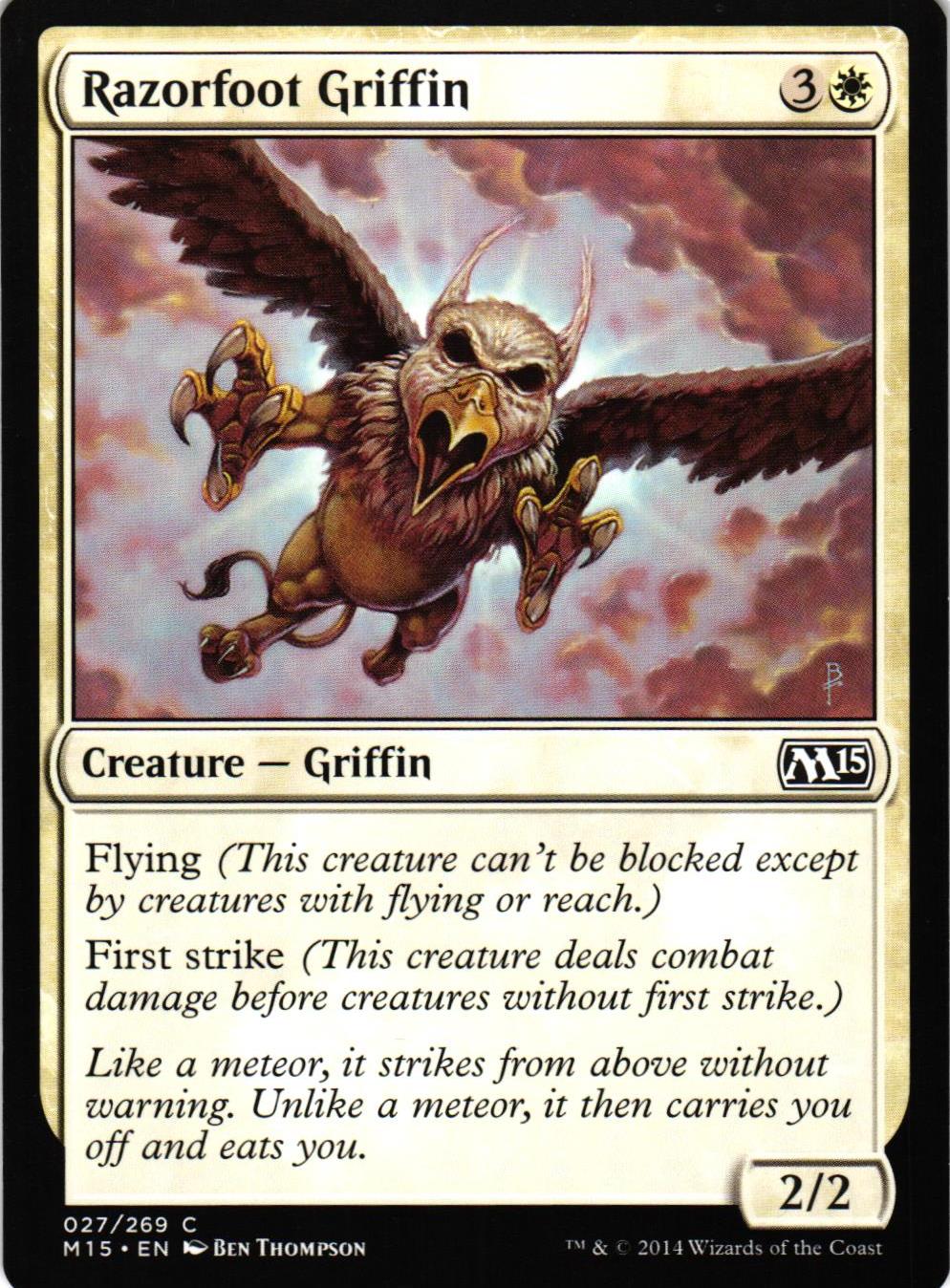 Razorfoot Griffin Common 027/269 Magic 2015 (M15) Magic the Gathering