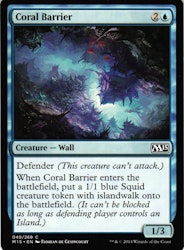 Coral Barrier Common 049/269 Magic 2015 (M15) Magic the Gathering