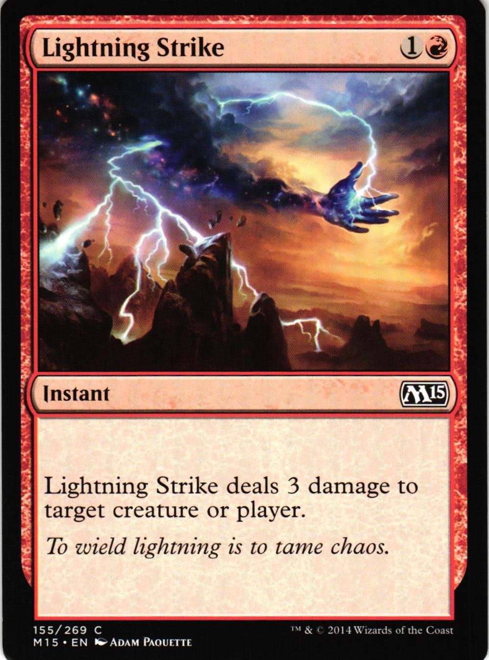 Lightning Strike Common 155/269 Magic 2015 (M15) Magic the Gathering