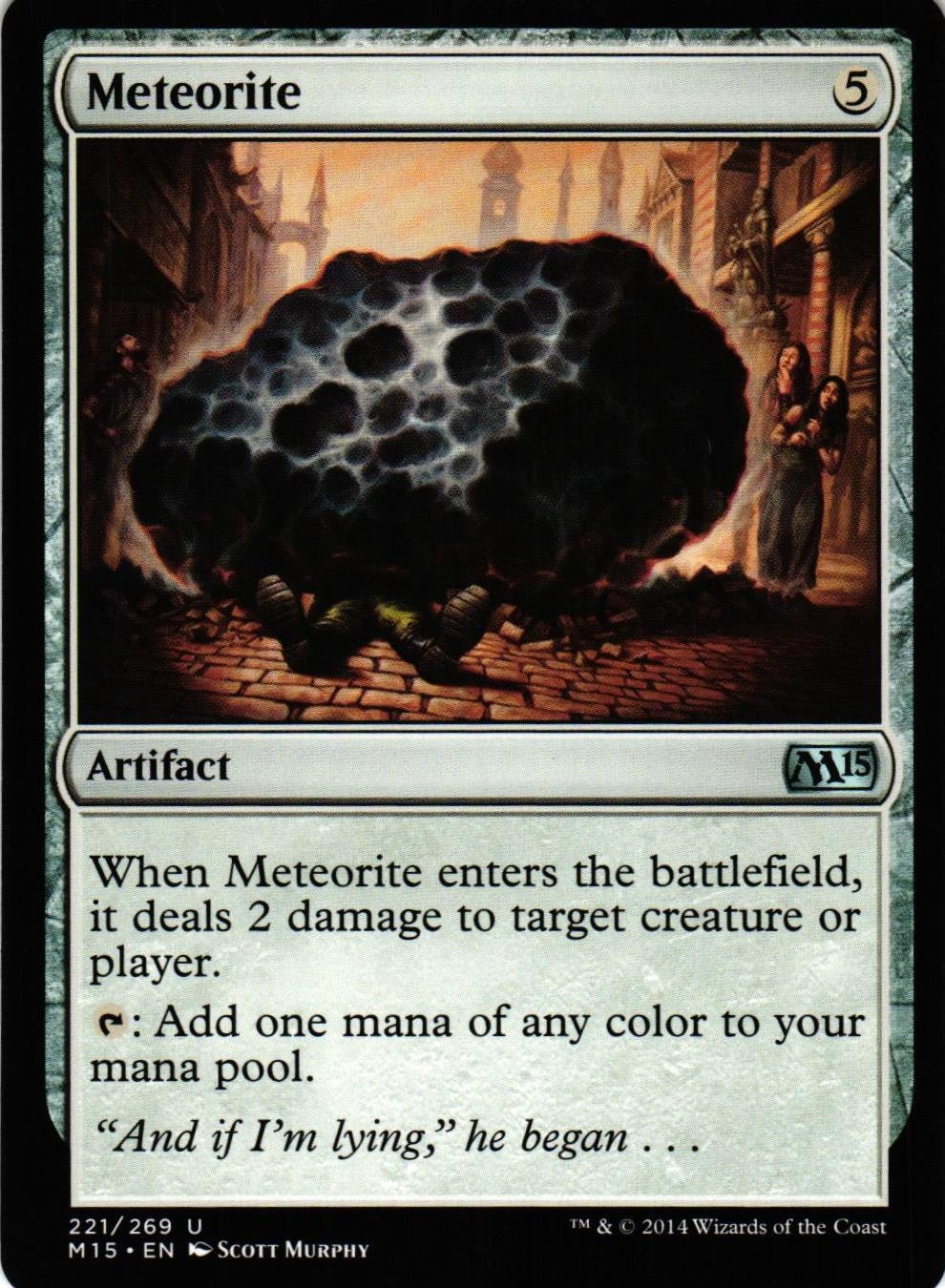 Meteorite Uncommon 221/269 Magic 2015 (M15) Magic the Gathering