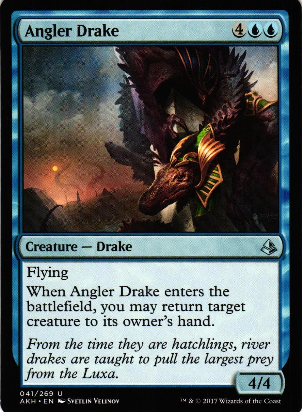 Angler Drake Uncommon 041/269 Amonkhet (AKH) Magic the Gathering
