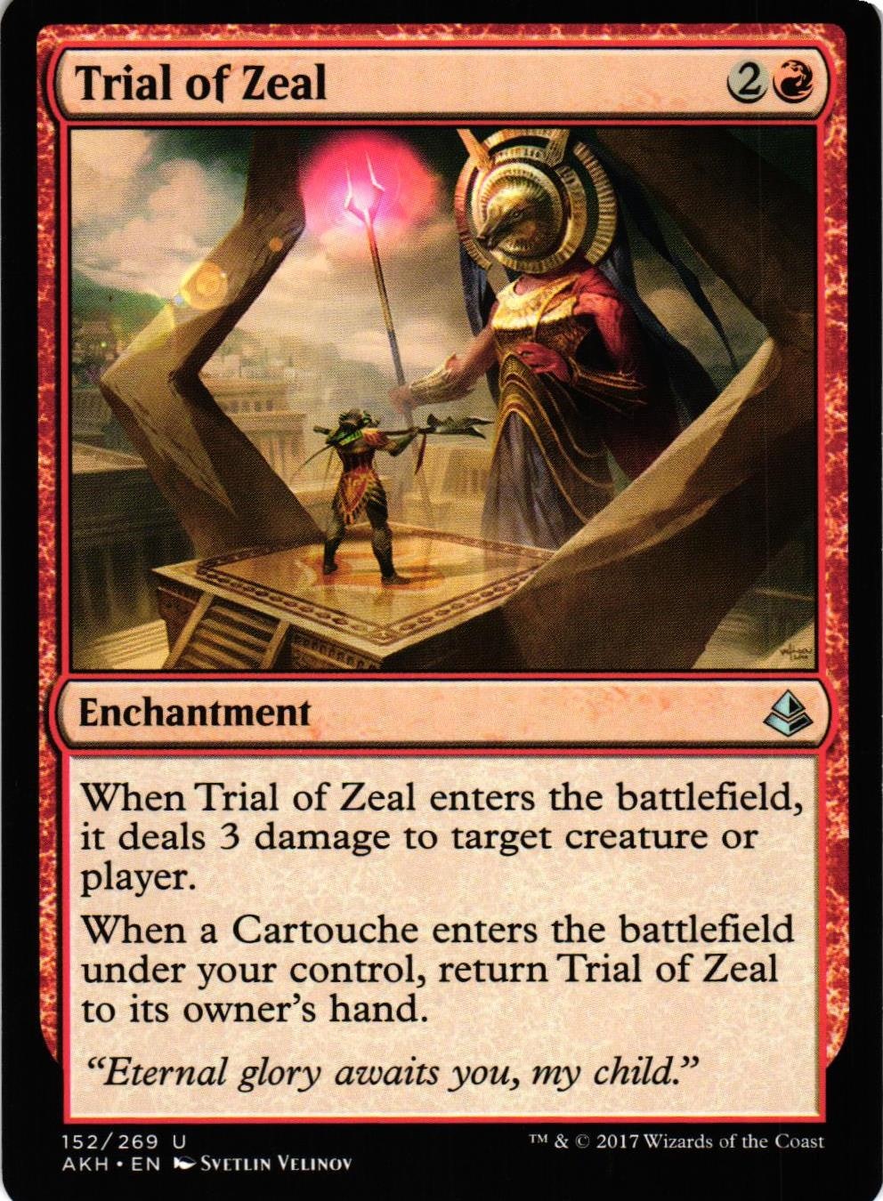Trial of Zeal Uncommon 152/269 Amonkhet (AKH) Magic the Gathering