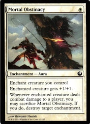 Mortal Obstinacy Common 17/165 Journey into Nyx Magic the Gathering