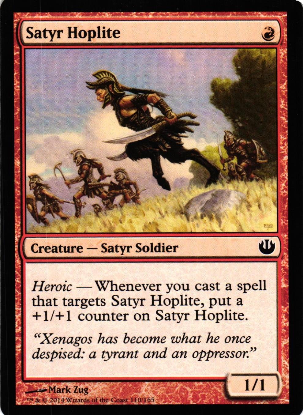 Satyr Hoplite Common 110/165 Journey into Nyx Magic the Gathering