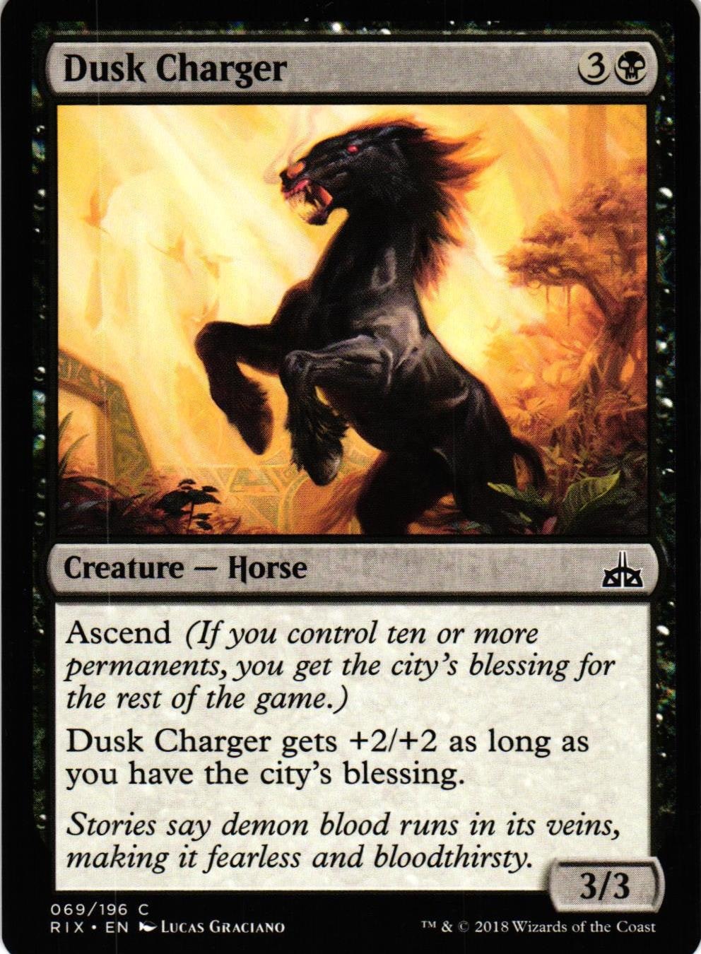 Dusk Charger Common 069/196 Rivals of Ixalan (RIX) Magic the Gathering