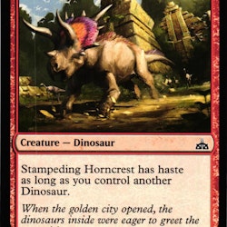 Stampeding Horncrest Common 116/196 Rivals of Ixalan (RIX) Magic the Gathering