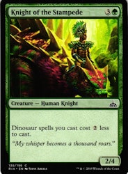 Knight of the Stampede Common 138/196 Rivals of Ixalan (RIX) Magic the Gathering