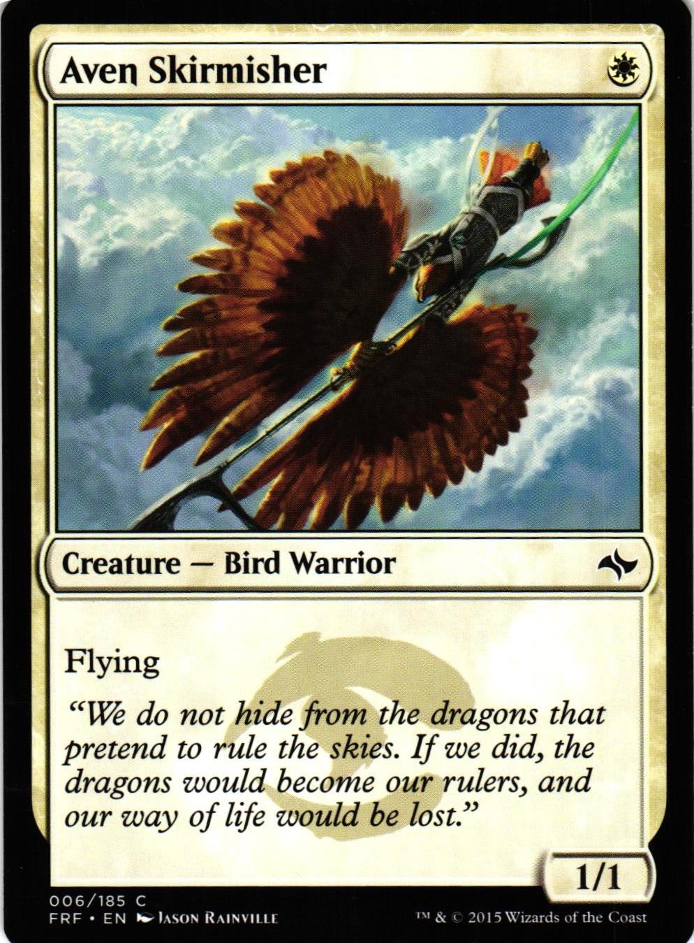 Aven Skirmisher Common 006/185 Fate Reforged (FRF) Magic the Gathering