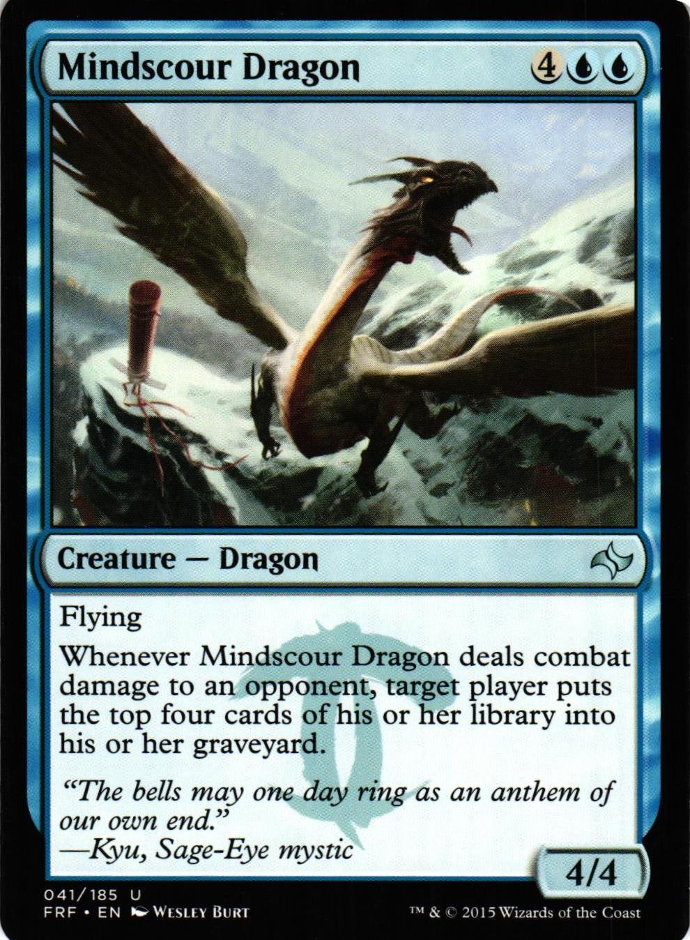 Mindscour Dragon Uncommon 041/185 Fate Reforged (FRF) Magic the Gathering