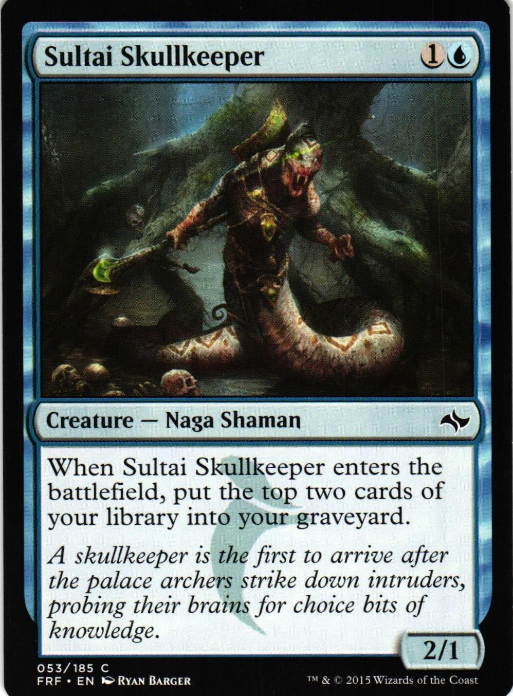 Sultai Skullkeeper Common 053/185 Fate Reforged (FRF) Magic the Gathering
