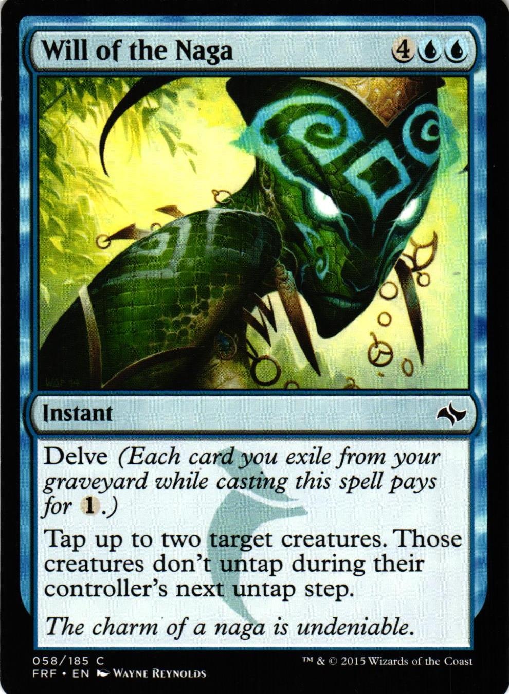 Will of the Naga Common 058/185 Fate Reforged (FRF) Magic the Gathering