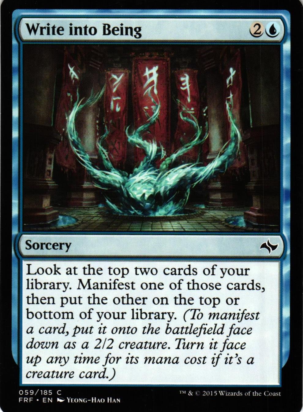 Write into Being Common 059/185 Fate Reforged (FRF) Magic the Gathering