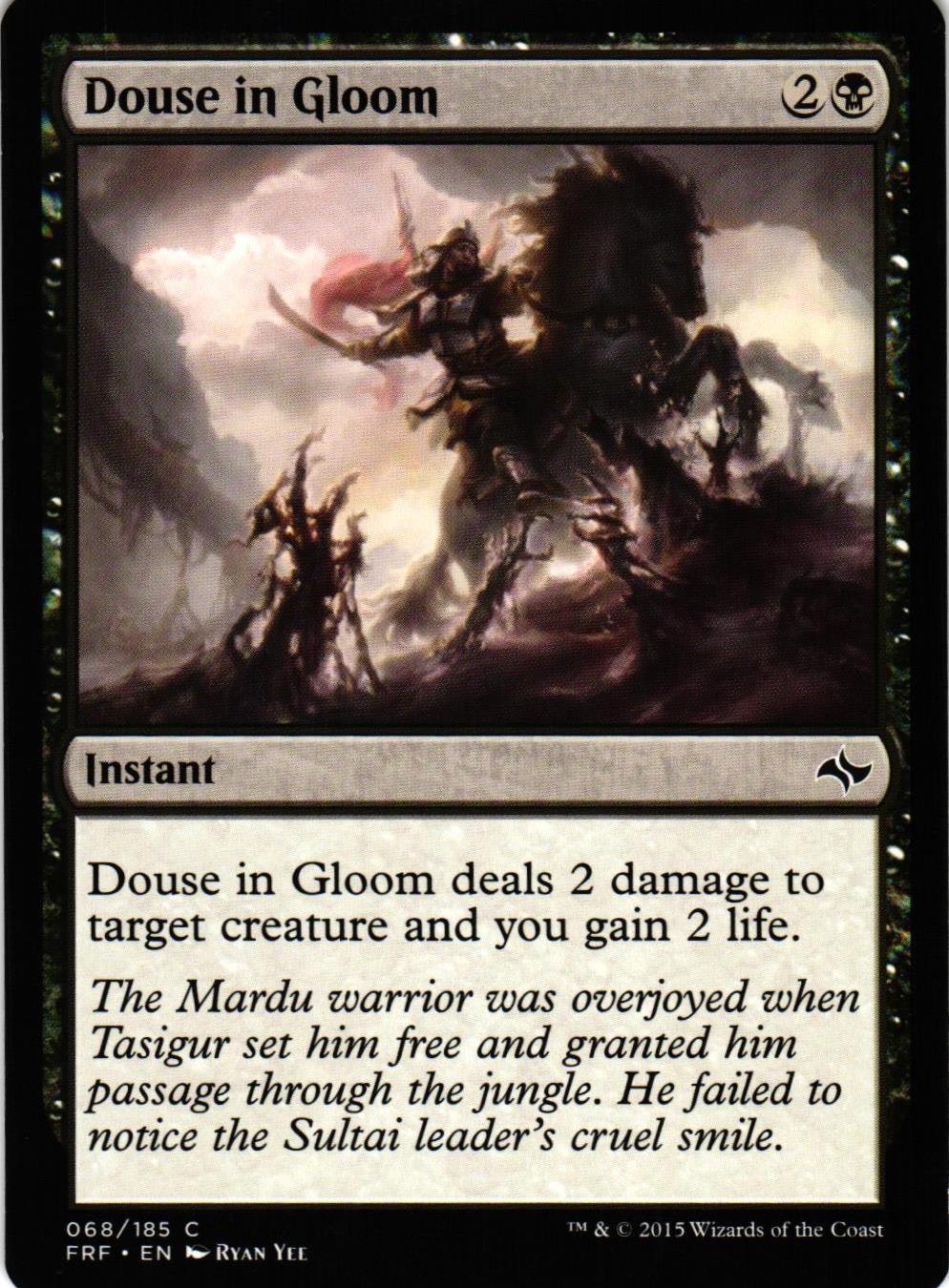 Douse in Gloom Common 068/185 Fate Reforged (FRF) Magic the Gathering