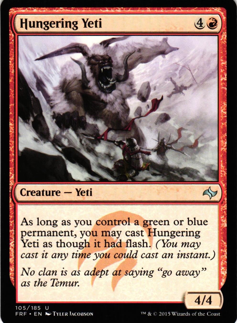 Hungering Yeti Uncommon 105/185 Fate Reforged (FRF) Magic the Gathering