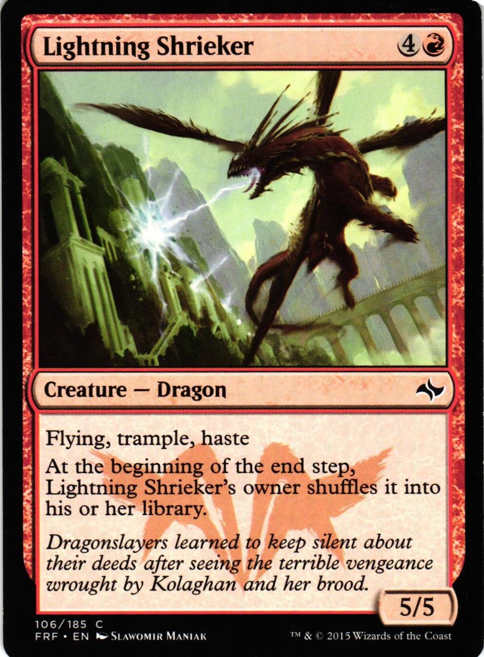 Lightning Shrieker Common 106/185 Fate Reforged (FRF) Magic the Gathering