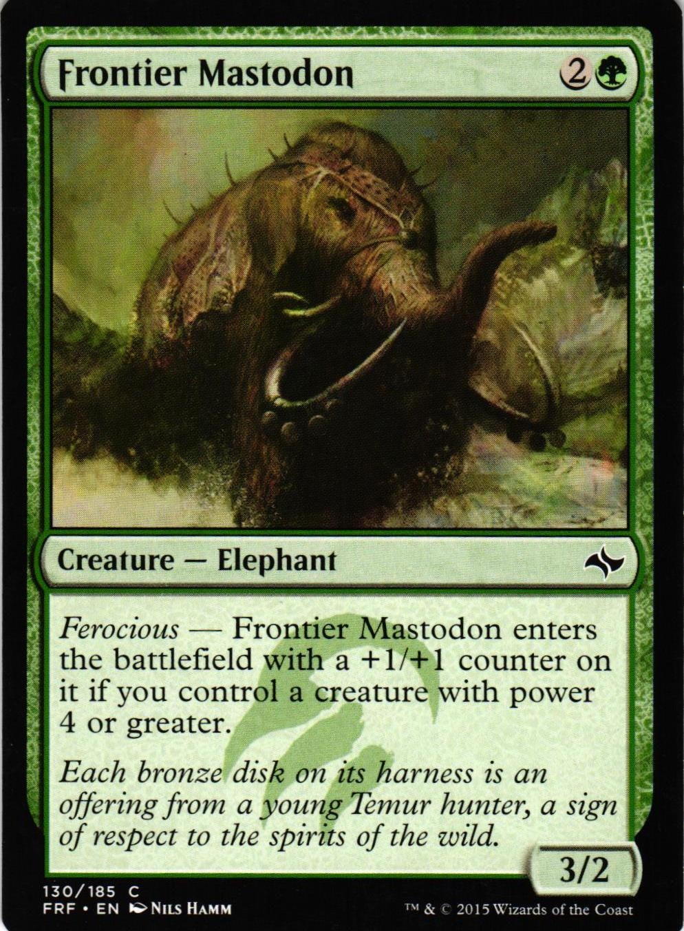 Frontier Mastodon Common 130/185 Fate Reforged (FRF) Magic the Gathering