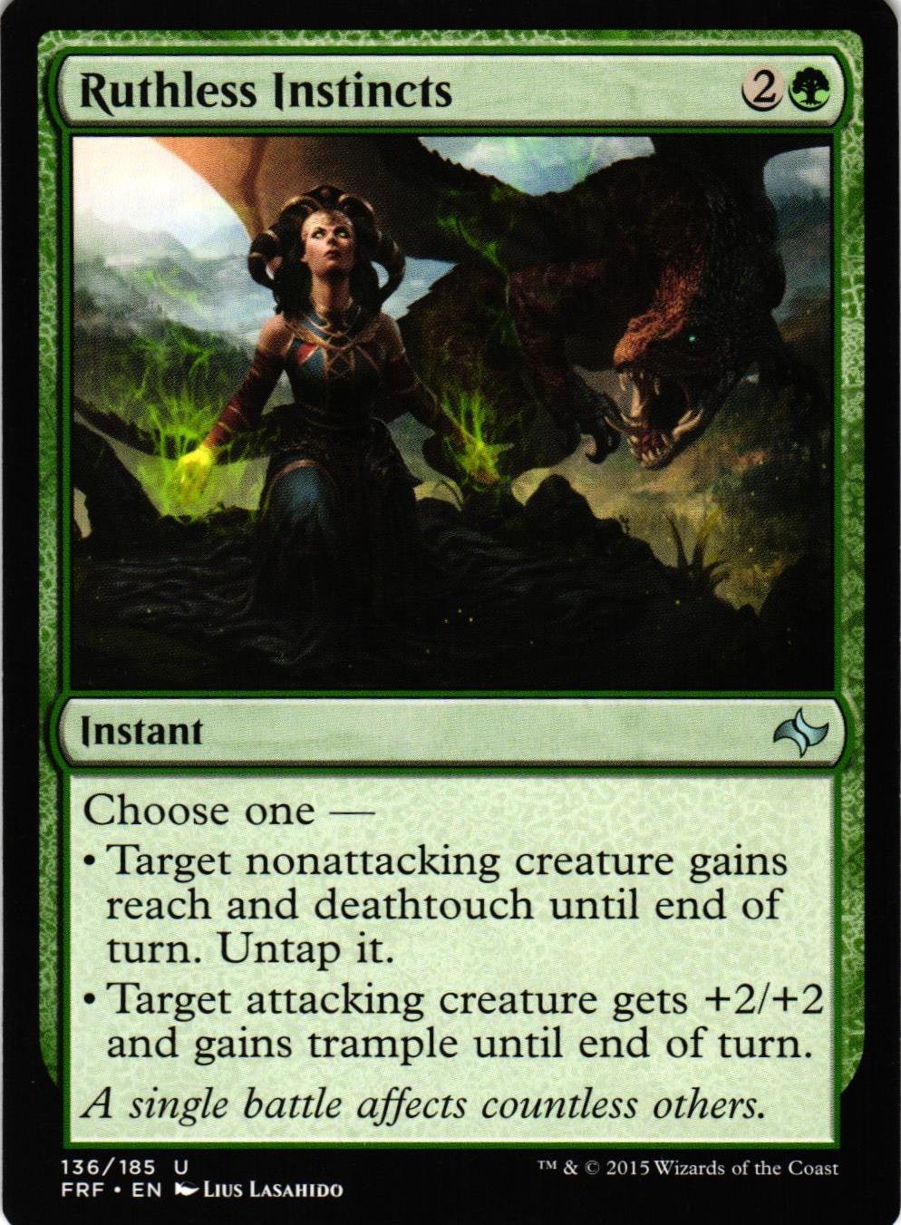 Ruthless Instincts Uncommon 136/185 Fate Reforged (FRF) Magic the Gathering
