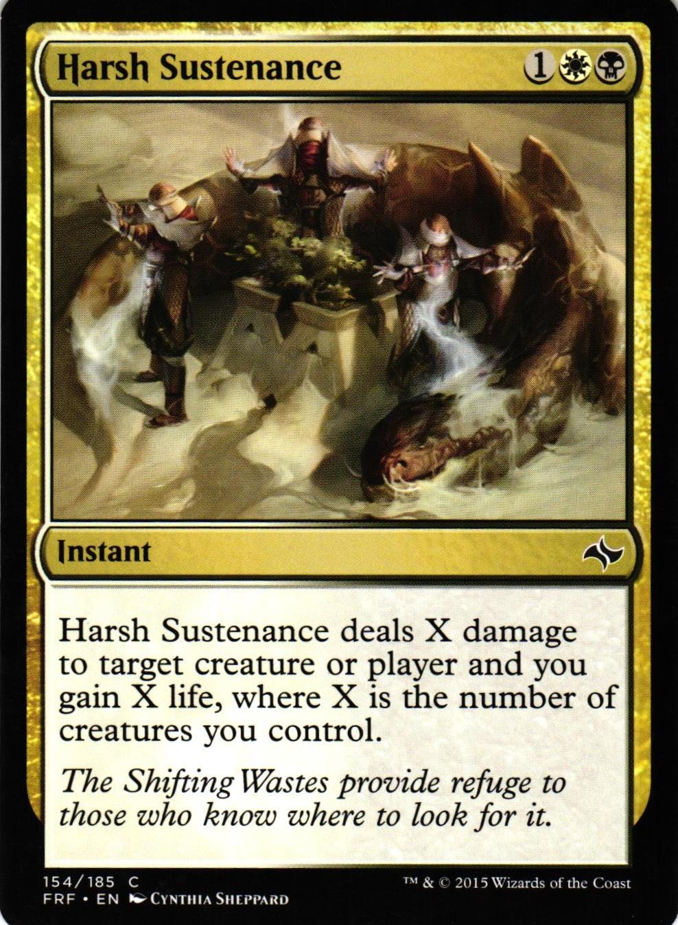 Harsh Sustenance Common 154/185 Fate Reforged (FRF) Magic the Gathering